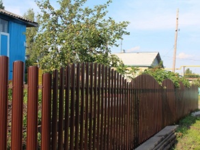 Забор из евроштакетника с утрамбовкой щебнем 48 метров фото в Городце
